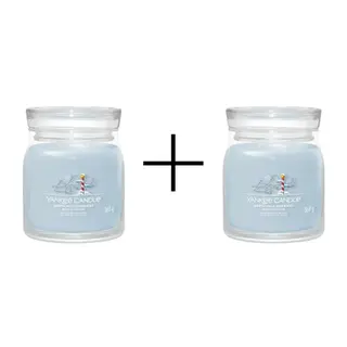 Yankee Candle Signature Świeca w Średnim Słoiku z Dwoma Knotami North Pole Hideaway 1+1