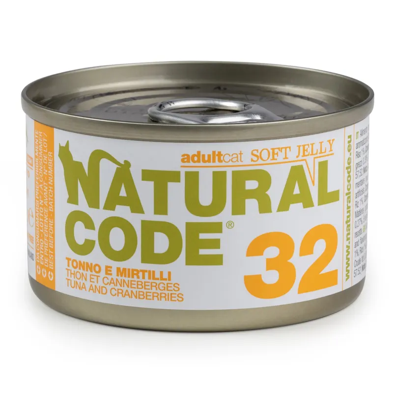 Natural Code Soft Jelly, 6 x 85 g - Tuńczyk i żurawina