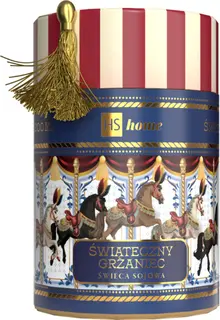 HISKIN Karuzela Świeca Sojowa Świąteczny Grzaniec 200ml