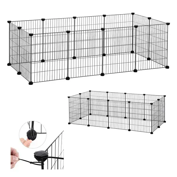 Klatka KOJEC DLA małych zwierząt zagroda 46x143x73 cm wybieg siatka