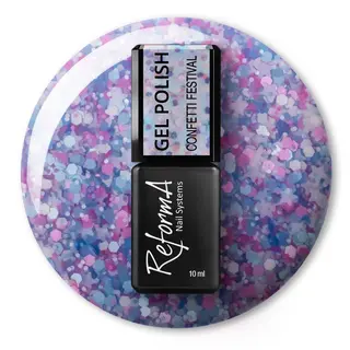 Lakier Hybrydowy - GP Confetti Festival, 10 ml