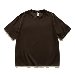 Summer Hand-painted Simple Pen Fun Print Round Neck Short Sleeved Casual Versatile T-shirt Men's and Women's Top TEE Soft Shirt