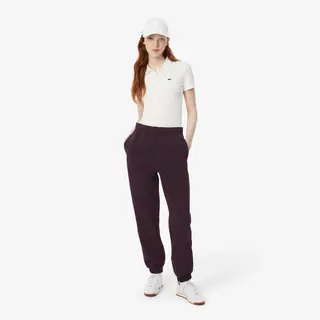 Lacoste Spodnie Dresowe Z Piki Ciemnobordowe