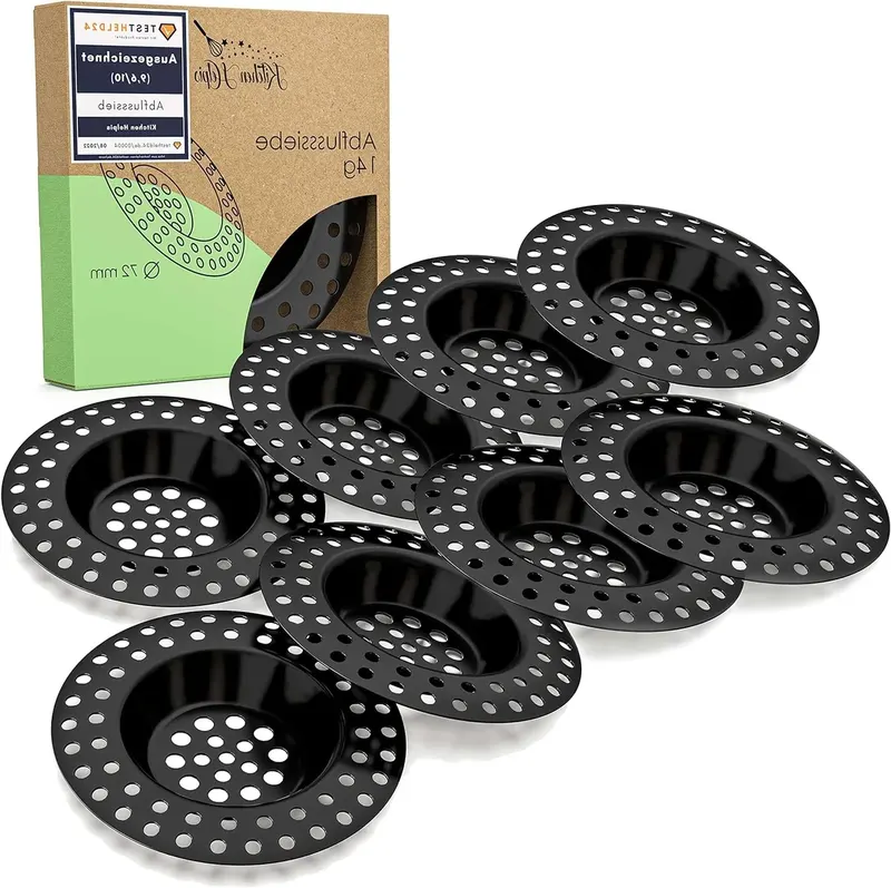 Sitko do zlewu metal 72 mm czarny