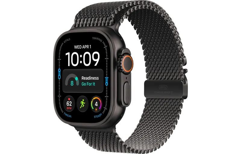 Smartwatch Apple Watch Ultra 4 GPS + Cellular 49mm czarny tytan + bransoletka mediolańska z tytanu M