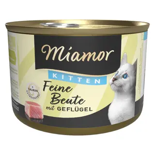 Miamor Feine Beute, 12 x 185 g - Kitten, drób