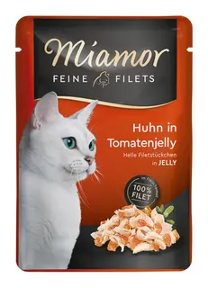 MIAMOR Feine Filets kurczak w pomidrowej galaretce - mokra karma dla kota - 100g