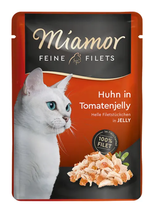 MIAMOR Feine Filets kurczak w pomidrowej galaretce - mokra karma dla kota - 100g