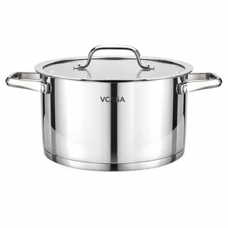 Garnek Vcasa Amara 20 Cm 3,4L Z Pokrywką Do Odcedzania Stal Nierdzewna 304