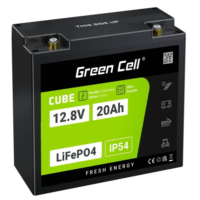 Green Cell Akumulator CUBE LiFePO4 20Ah 12V/12.8V 256Wh