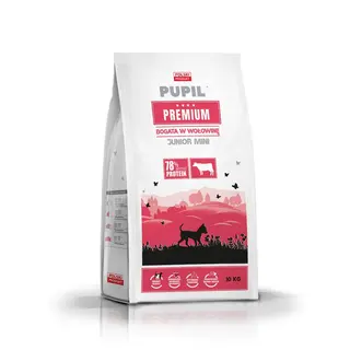PUPIL Premium Junior Mini bogata w wołowinę - sucha karma dla psa - 10kg