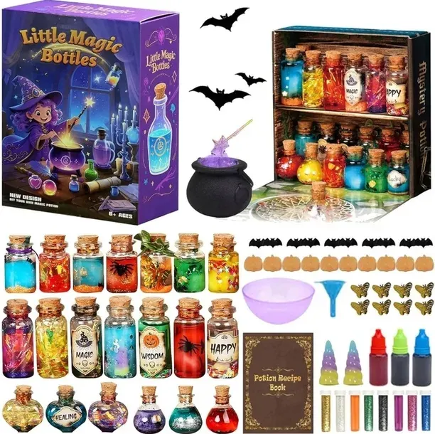 ZESTAW DO ROBIENIA MAGICZNYCH MIKSTUR XXL Magiczne eliksiry dla dzieci