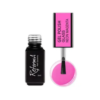 Lakier Hybrydowy - GP Glass Neon Magenta, 3 ml