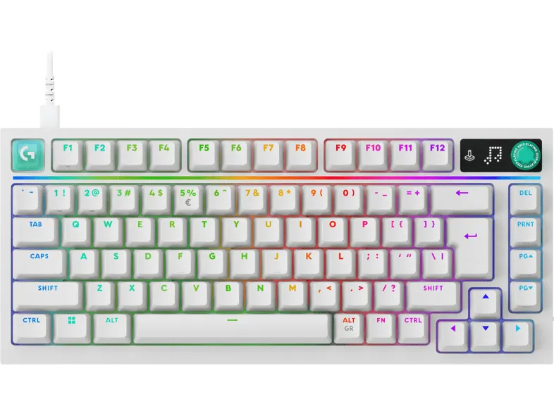 Klawiatura LOGITECH G316 X 75 Sprężynujące Biały