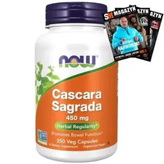 NOW FOODS CASCARA SAGRADA 450MG NA ZAPARCIA 250K