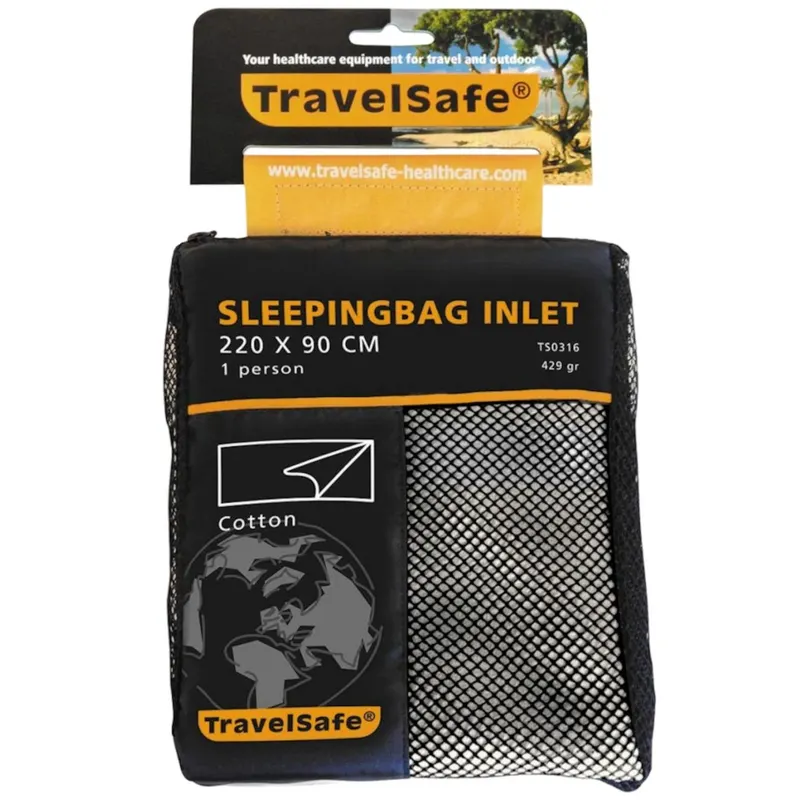 TravelSafe Bawełniany Wkład do śpiwora, koperta