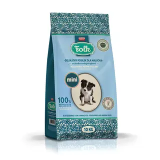 FOLK Delikatny posiłek dla malucha ze słodkowodnymi rybami Mini - sucha karma dla psa - 10kg
