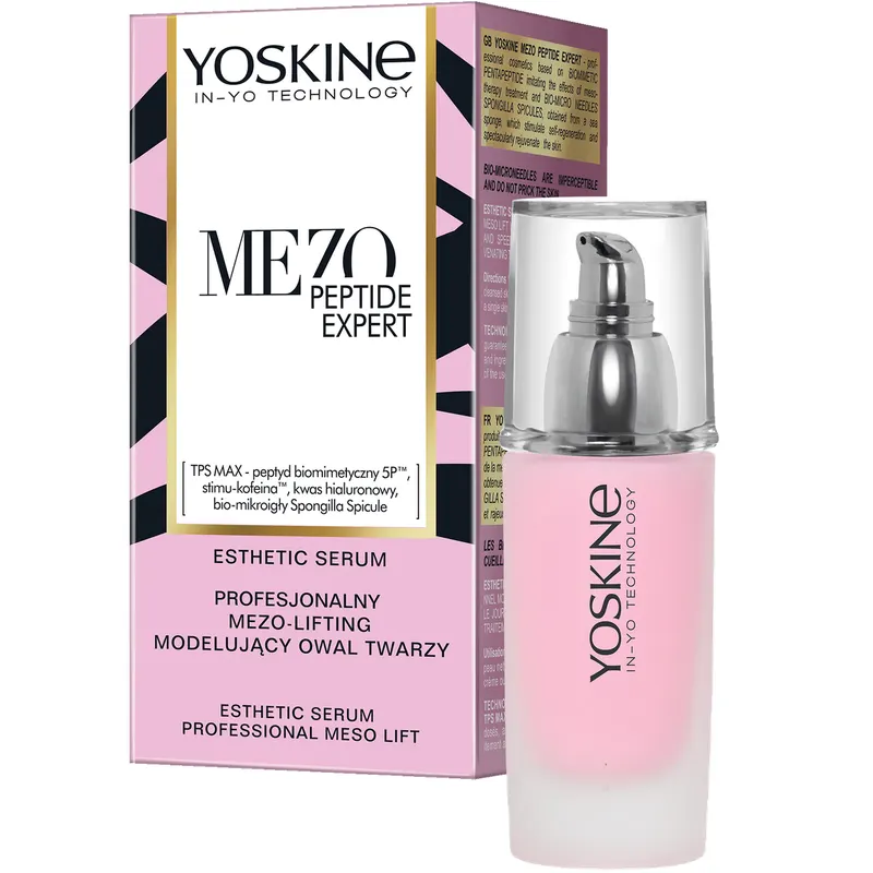 Yoskine Mezo Peptide Expert serum do twarzy modelujące owal z peptydem biomimetycznym 5P™, bio-mikroigłami i technologią TPS MAX 30 ml