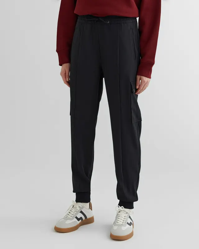 Gant Spodnie Damskie Regular Fit Czarne