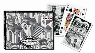 Karty international Escher, W górę i w dół, Piatnik, 2 talie