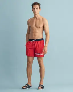 Gant Szorty Kąpielowe Męskie Regular Fit Czerwone