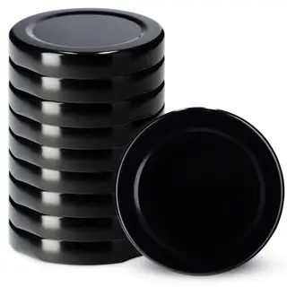 Metalowe wieczka do słoików i butelek Kalbo 10szt fi 53 mm czarne
