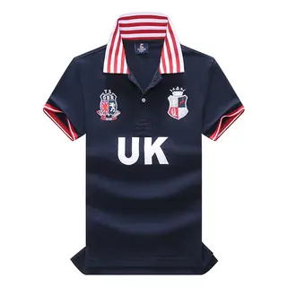 UK Menswear Short Sleeved Polo T-Shirt 2026 Summer New Designer Sports Royal Leisure Collar Tee Shirt for Men
