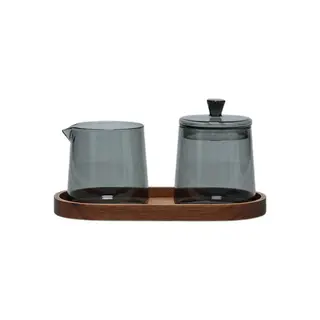 Dzbanek na mleko i cukiernica S|P Collection Luma Grey, 230 ml