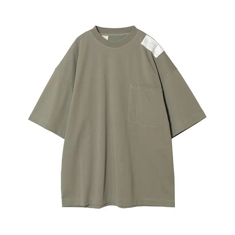 N.HOOLYWOOD Trendy Simple Outdoor Quick Drying Short Sleeved T-shirt Men's Loose Casual Top