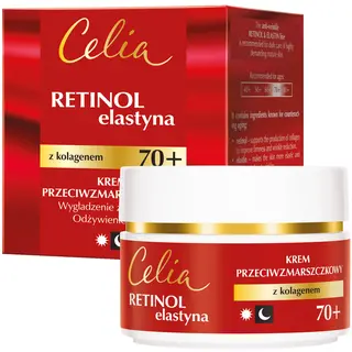 Celia Retinol & Elastyna przeciwzmarszczkowy krem na dzień i noc 70+ z retinolem, elastyną, kolagenem, D-pantenolem i witaminą E 50 ml
