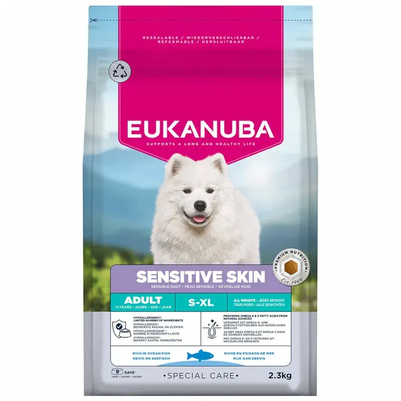 EUKANUBA Special care Sensitive skin - sucha karma dla psa - 2,3kg