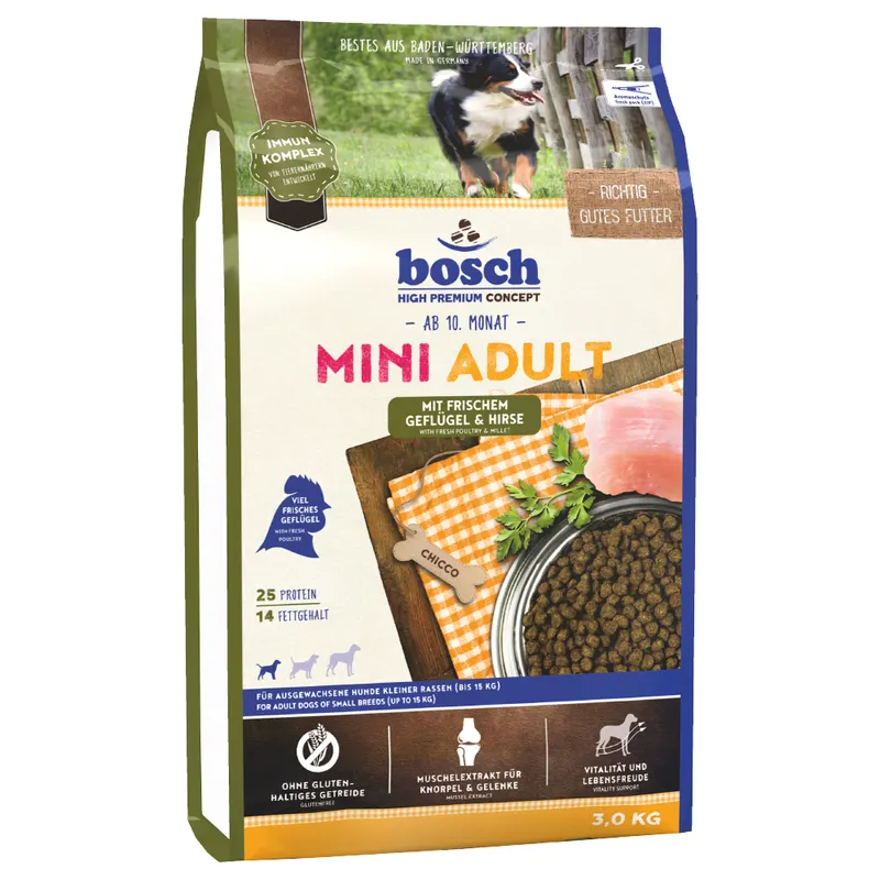 bosch Adult Mini Poultry & Millet, drób i proso - 3 kg