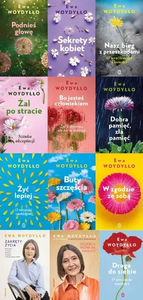 PAKIET 12X EWA WOYDYŁŁO - PODNIEŚ GŁOWĘ + SEKRETY KOBIET + NASZ BIEG Z...