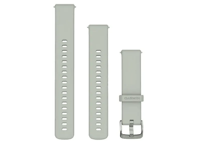 Pasek do zegarka GARMIN Silikonowy 18 mm Szałwiowoszary z zapięciem w kolorze srebrnym 010-13256-01