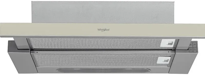 Okap teleskopowy Whirlpool AKR750GSD 304m3/h 62dBA Oświetlenie LED Filtr węglowy 60cm Szary
