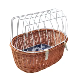 Aumüller kosz rowerowy dla psa na bagażnik z kratką ochronną - Rozmiar S: dł. 48 x szer. 34 x wys. 44 cm
