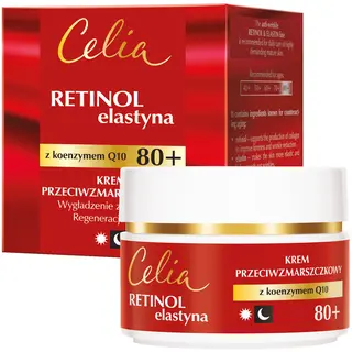Celia Retinol & Elastyna przeciwzmarszczkowy krem na dzień i noc 80+ z retinolem, elastyną, koenzymem Q10, kolagenem, D-pantenolem i witaminą E 50 ml