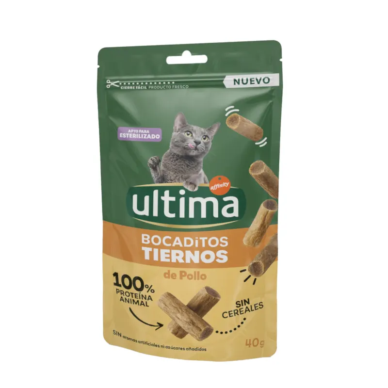 Ultima Snacks delikatne kawałeczki z kurczakiem - 40 g