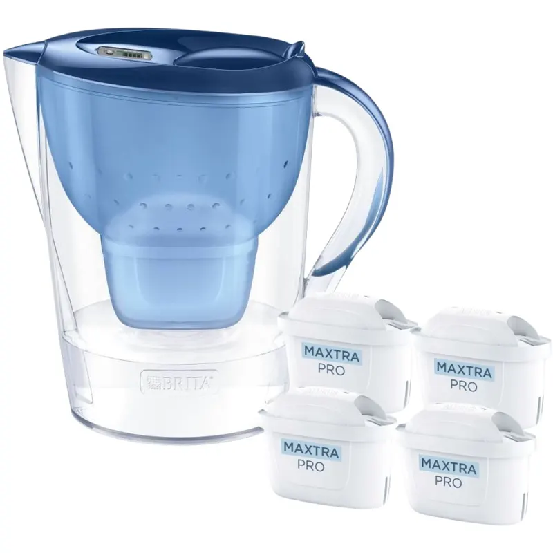 Dzbanek filtrujący Brita Marella XL Niebieski + 4 wkłady Maxtra Pro Pure Performance