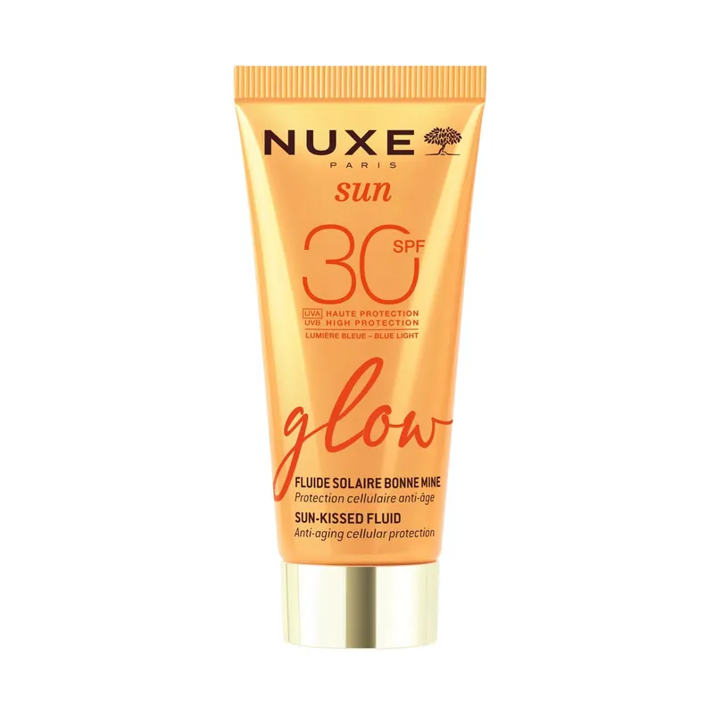 NUXE Sun Fluid Glow z Efektem Skóry Muśniętej Słońcem i Filtrem SPF30 40ml