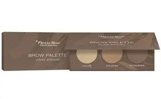 Pierre Rene Paleta Cieni do Brwi 02 Dark Brown