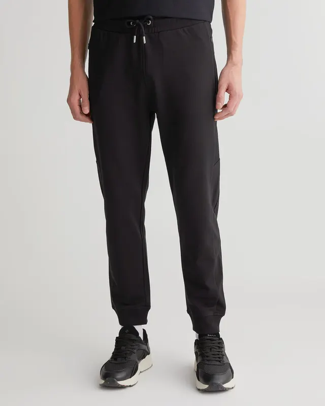 Gant Spodnie Dresowe Męskie Regular Fit Czarne
