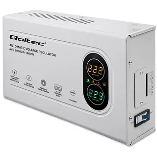 Qoltec Stabilizator napięcia AVR 3000VA | 1800W