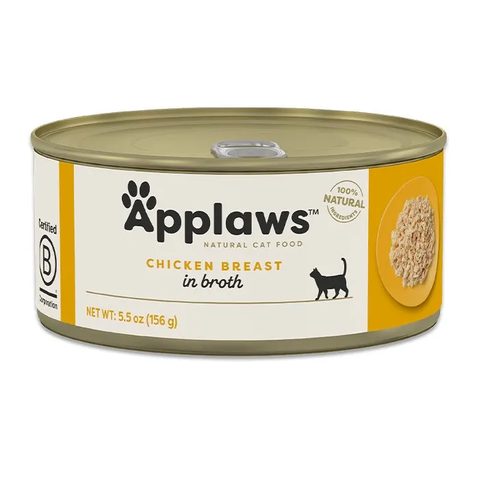 APPLAWS Filet z kurczaka w bulionie - mokra karma dla kota - 156g