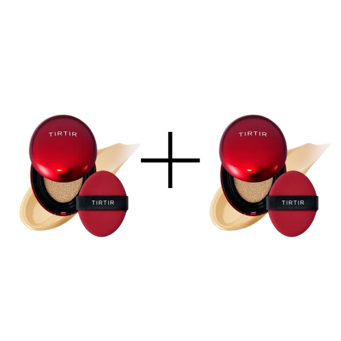 TIRTIR Mask Fit Red Cushion SPF 40 PA++ Podkład w Poduszce 22W Sheer Beige 18g 1+1