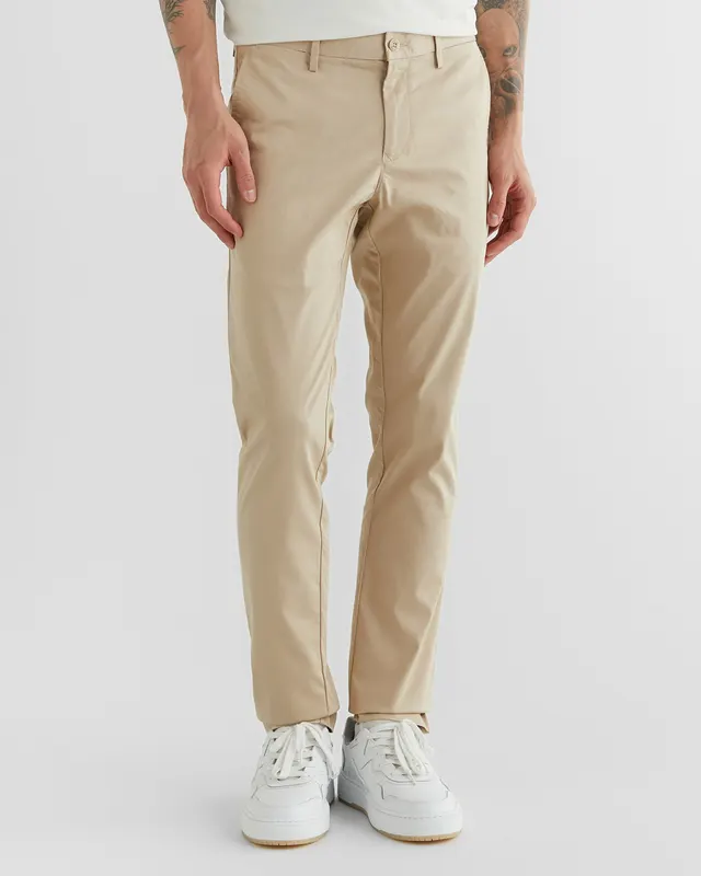 Gant Spodnie Męskie Slim Fit Beżowe