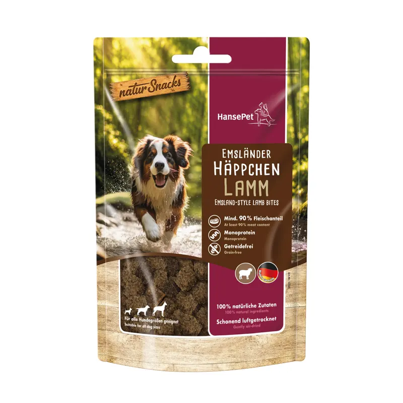 Hansepet naturalne przysmaki Emsländer, kawałeczki - Jagnięcina, 200 g