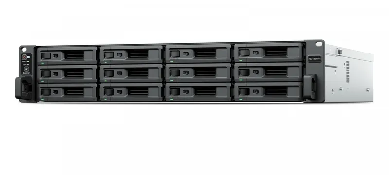 Synology Serwer NAS RS2423RP+II 12x0HDD AMD V1780B 1x8GB 2x1GbE 1x10GbE USB3.2 3Y