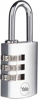 KŁÓDKA SZYFROWA MOSIĘŻNA CHROMOWANA 32MM 1000 KOMBINACJI