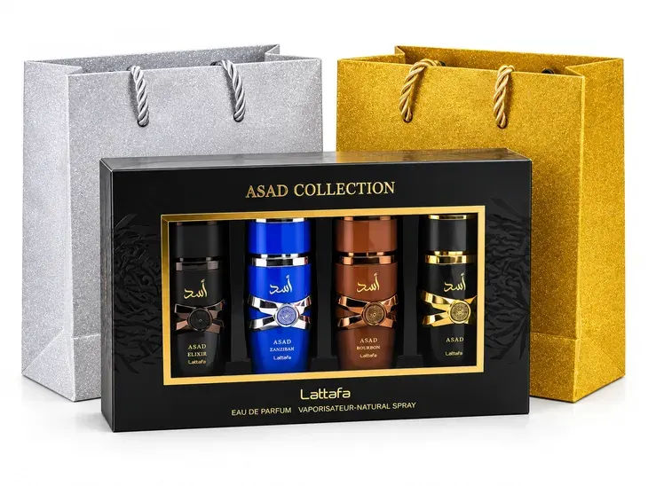 Lattafa Asad Collection Zestaw Perfum Męskich EDP 4x25 ml Na Prezent
